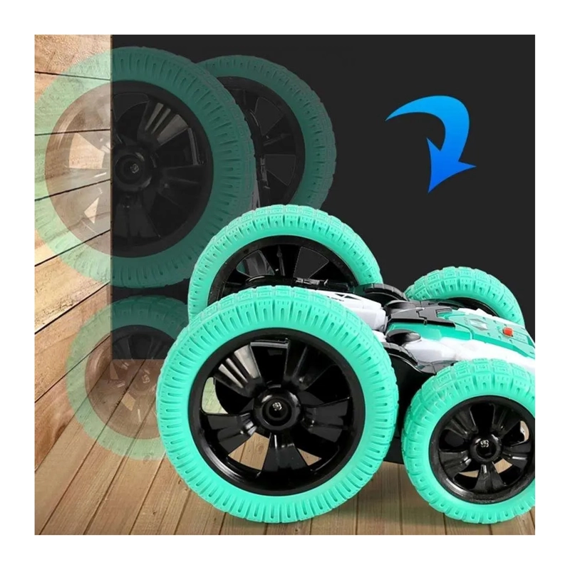 AUTO LOCO CRAZY CAR LUCES CONTROL REMOTO ACROBATICO 360 - 4