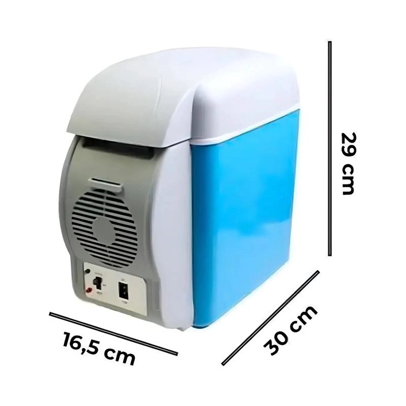 MINI COOLER 12V COOLER NEVERA COOLER ELECTRICO PORTATIL 7.5L - 3