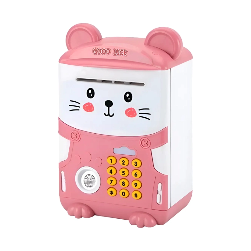 ALCANCIA GATO AHORRO AUTOMATICA CONTRASEÑA SONIDO Y HUELLA - 1