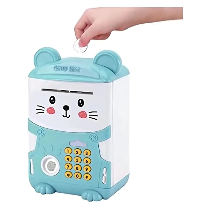 ALCANCIA GATO AHORRO AUTOMATICA CONTRASEÑA SONIDO Y HUELLA - 3