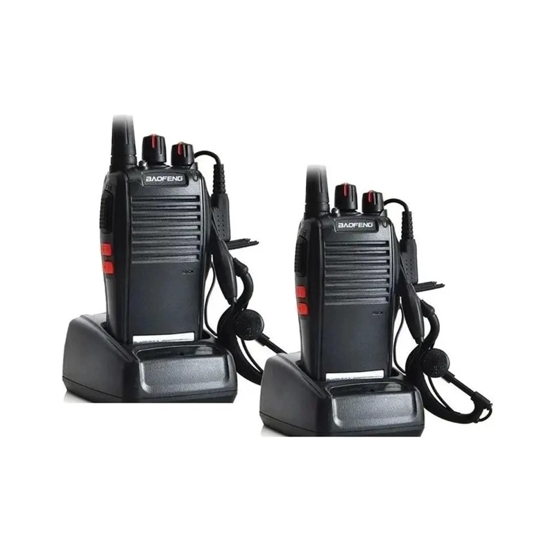 KIT 2 RADIO TRANSMISOR WALKIE BAOFENG 777S + 2 MANOS LIBRES - 1