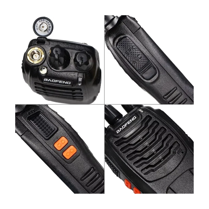 KIT 2 RADIO TRANSMISOR WALKIE BAOFENG 777S + 2 MANOS LIBRES - 5
