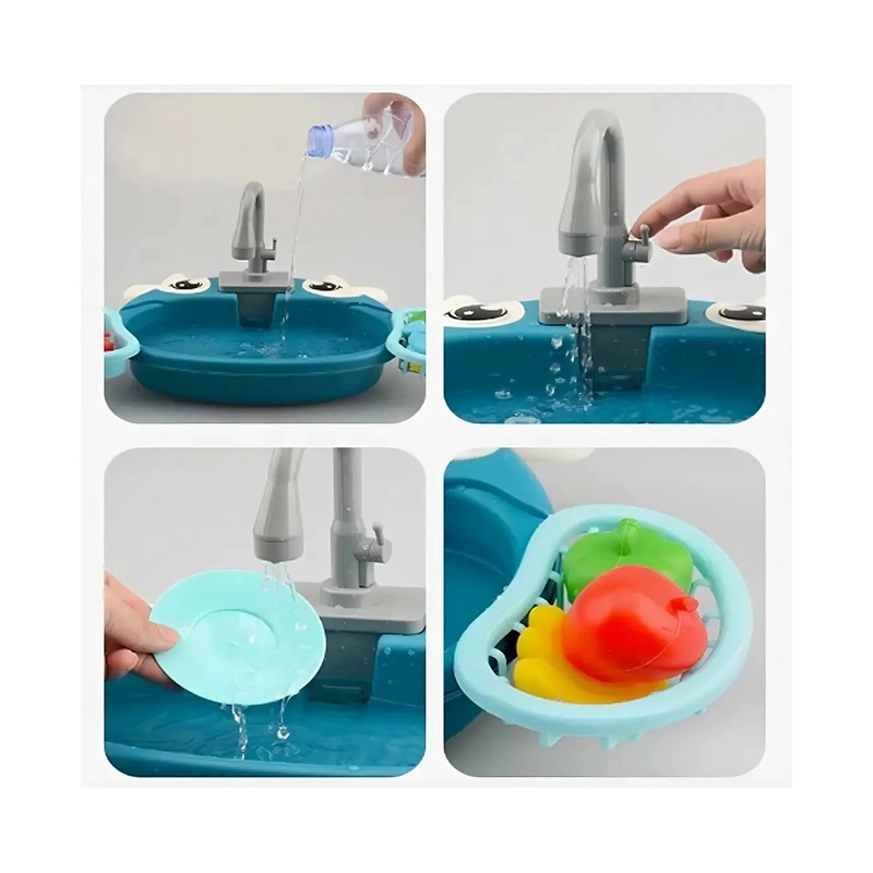 JUGUETE FREGADERO DE COCINA PARA NIÑOS CON AGUA Y ACCESORIOS - 2