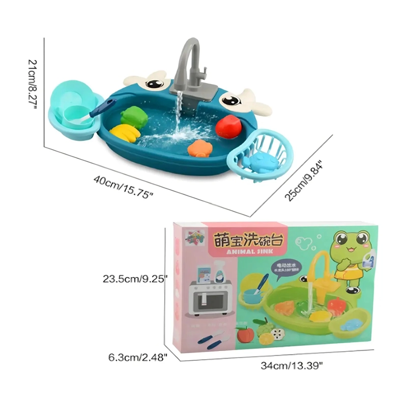 JUGUETE FREGADERO DE COCINA PARA NIÑOS CON AGUA Y ACCESORIOS - 4
