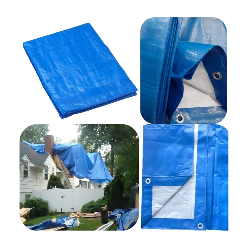 CARPA TOLDO LONA IMPERMEABLE CUBRE AUTOS COBERTOR 4X5 MTS - 2