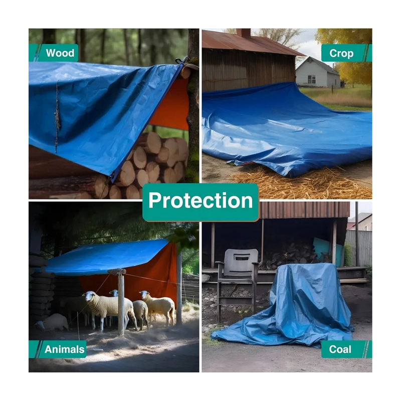 CARPA TOLDO LONA IMPERMEABLE CUBRE AUTOS COBERTOR 4X5 MTS - 4