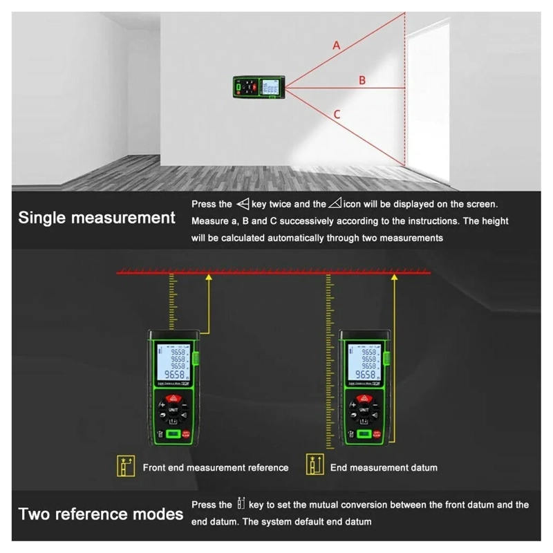DISTANCIOMETRO LASER 40M MEDIDOR DISTANCIA DIGITAL TELEMETRO - 2