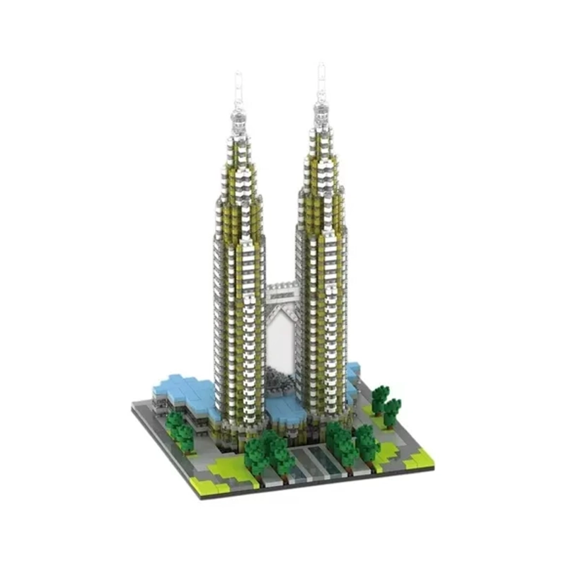 SET DE CONSTRUCCION PETRONAS TWIN TOWERS 2351 PIEZAS - 1