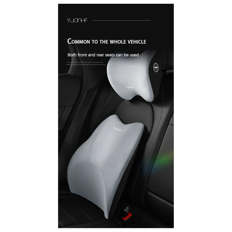 KIT ALMOHADA COJIN CUELLO CERVICAL VIAJE AUTO HOGAR - 4