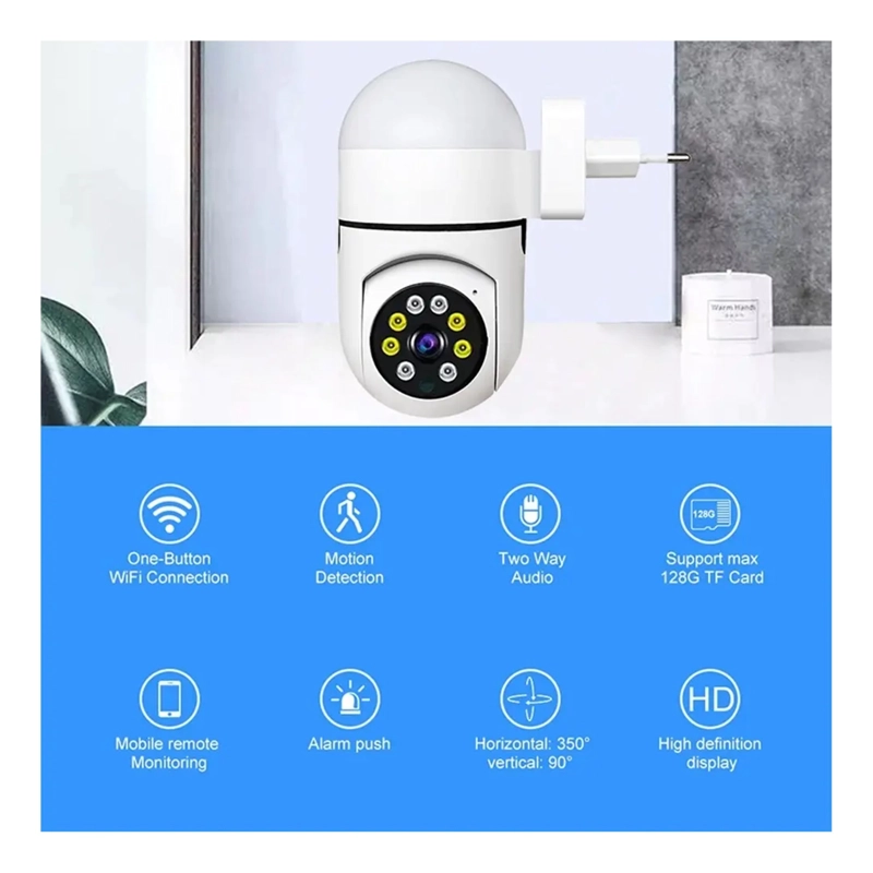 CAMARA WIFI IP MOVIMIENTO ALARMA EXTERIOR ANTI AGUA FULL HD - 5