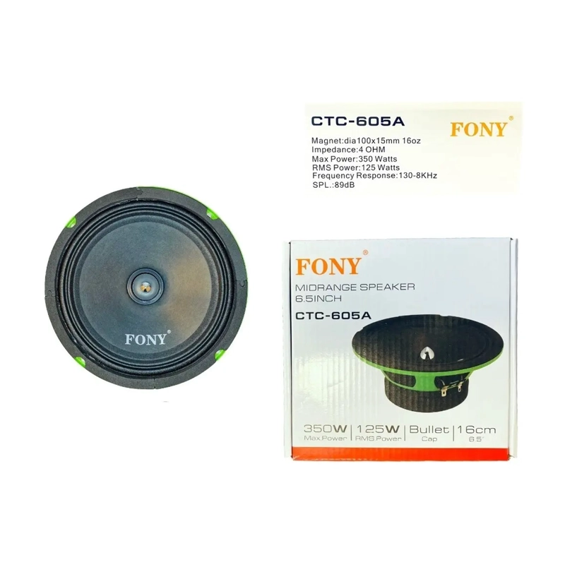 PARLANTES MEDIOS PARA AUTO 350W 16CM REDONDO - 2