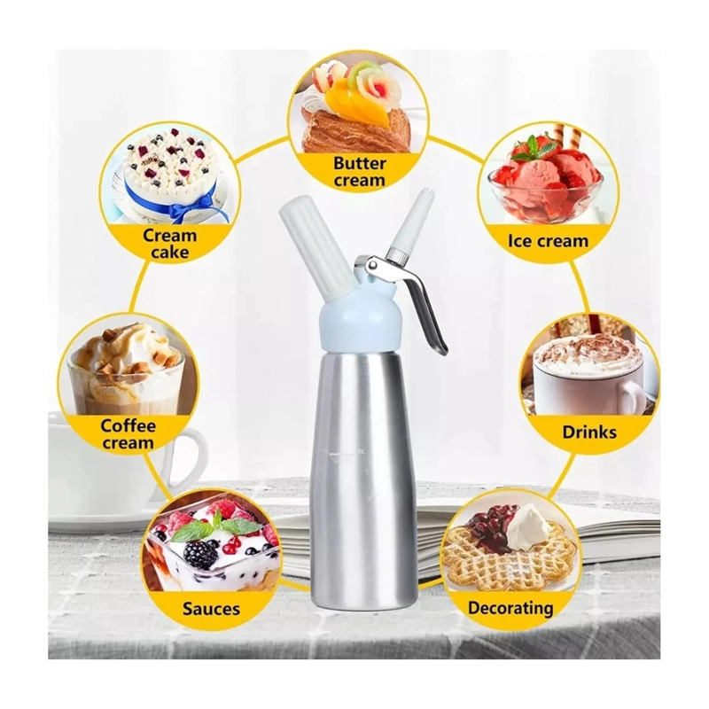 SIFON DE CREMA BATIDA SIFON CREMA CHANTILLY COCINA 500ML - 3