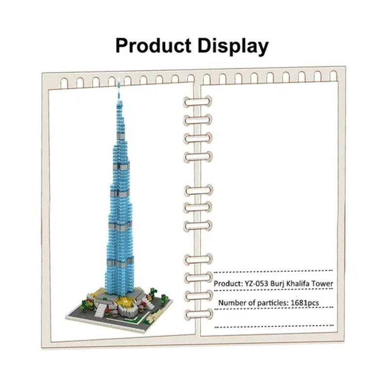 SET DE CONSTRUCCION BURJ KHALIFA MINI 3D 1681 PIEZAS - 3