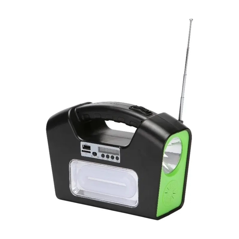 KIT SOLAR CAMPING LAMPARA LED GD-16 6V RECARGABLE BLUETOOTH - 4