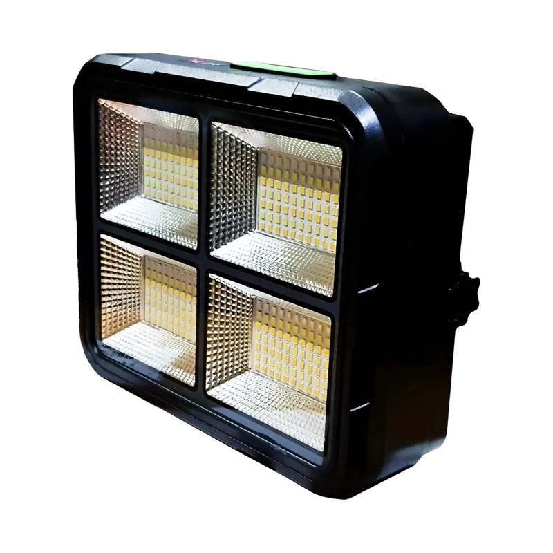 KIT FOCO LED 200W PORTATIL SOLAR RECARGABLE EMERGENCIA USB - 2