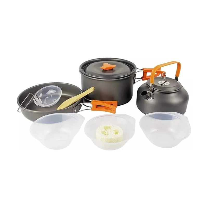 SET OLLAS OUTDOOR CAMPING COCINILLA UTENSILIOS DS-308 - 2