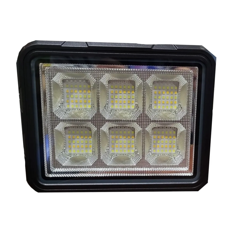 FOCO LED PORTATIL RECARGABLE 150W PANEL SOLAR 4 MODO LUZ - 2
