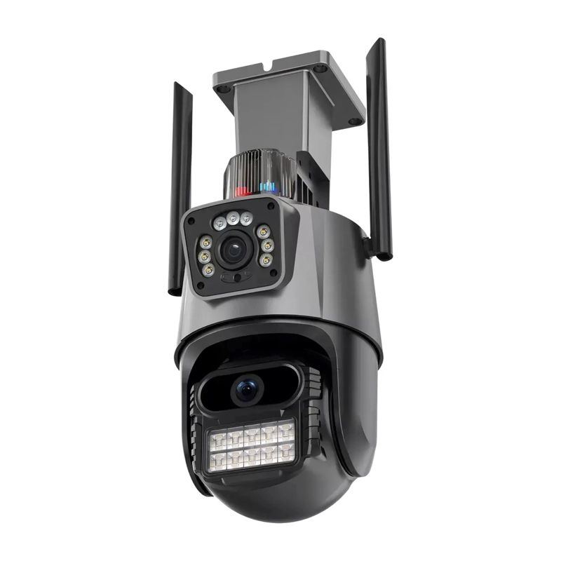 CAMARA VIGILANCIA WIFI EXTERIOR 2K 4MP DOBLE LENTE ALARMA - 1
