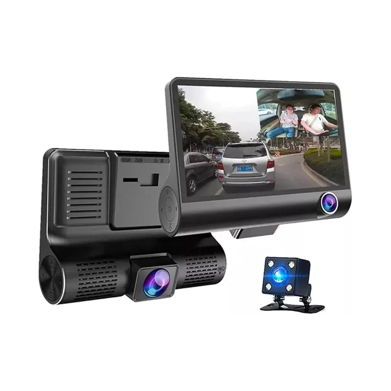 CAMARA PARA AUTO 3 EN 1 FRONTAL TRASERA Y TABLERO 1080P HD - 1