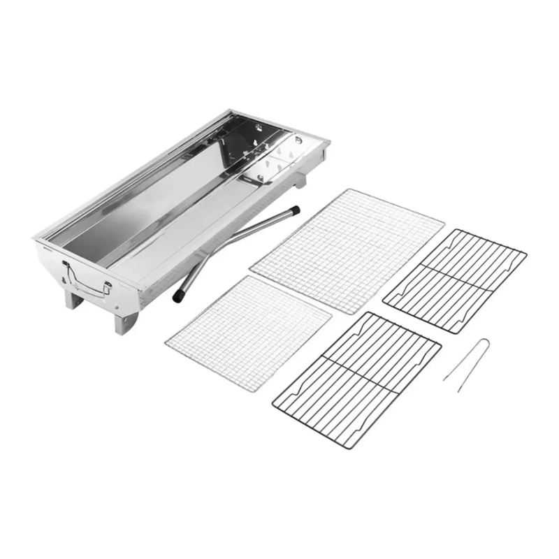 ESTUFA PARRILLA PARRILLERA PLEGABLE BARBACOA ASADO PORTATIL - 1