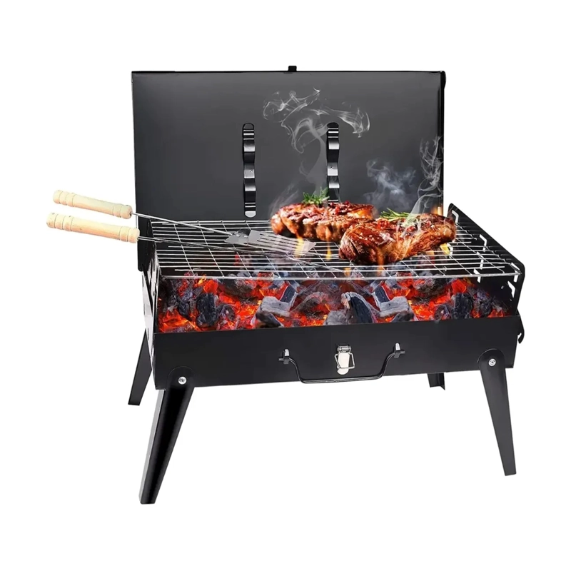 MINI ESTUFA PARRILLA PARRILLERA PLEGABLE BARBACOA PORATIL - 1