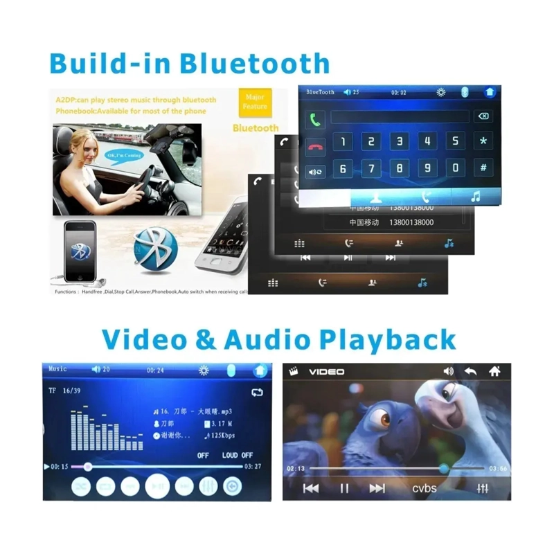 RADIO AUTO DE PANTALLA TACTIL 2 DIN BLUETOOTH MP5 SD USB - 2