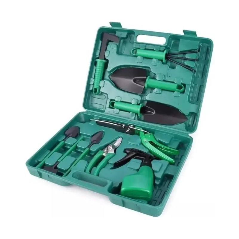 KIT JARDINERIA HERRAMIENTAS RASTRILLO PASTO TIJERA DE PODA - 1