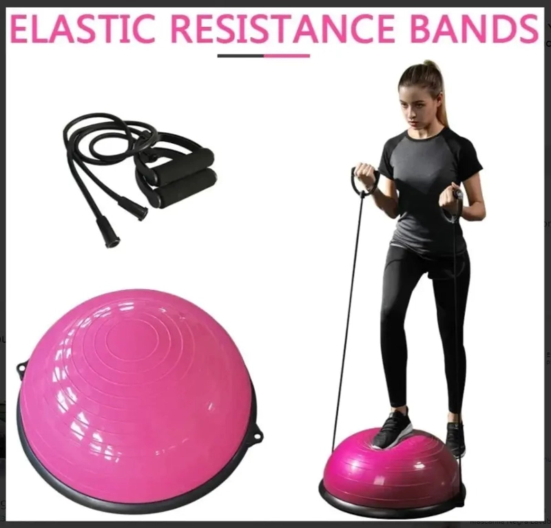 BALON BOSU GYM PELOTA YOGA SEMIESFERA DE RESISTENCIA - 4