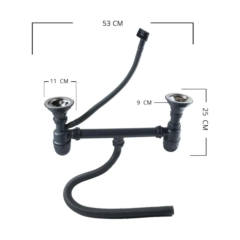 LAVAPLATOS 120X44 PARA EMPOTRAR DOBLE ACERO INOXIDABLE SECADOR  LADO DERECHO - 2