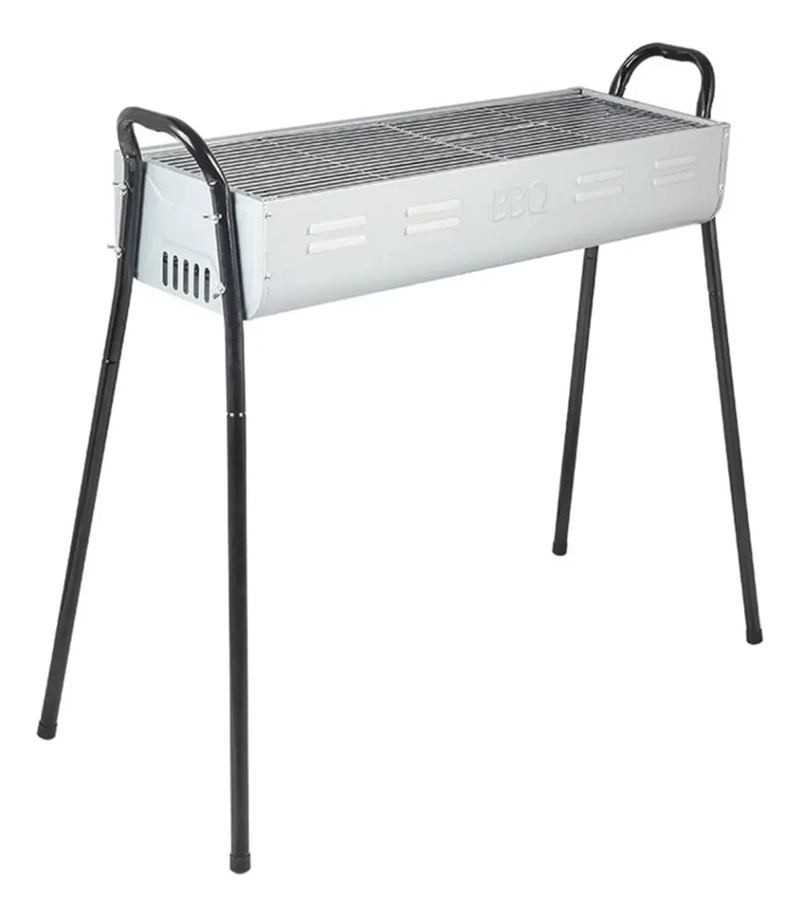 ESTUFA PARRILLA PARRILLERA PLEGABLE BARBACOA 2 EN 1 PORTATIL - 1