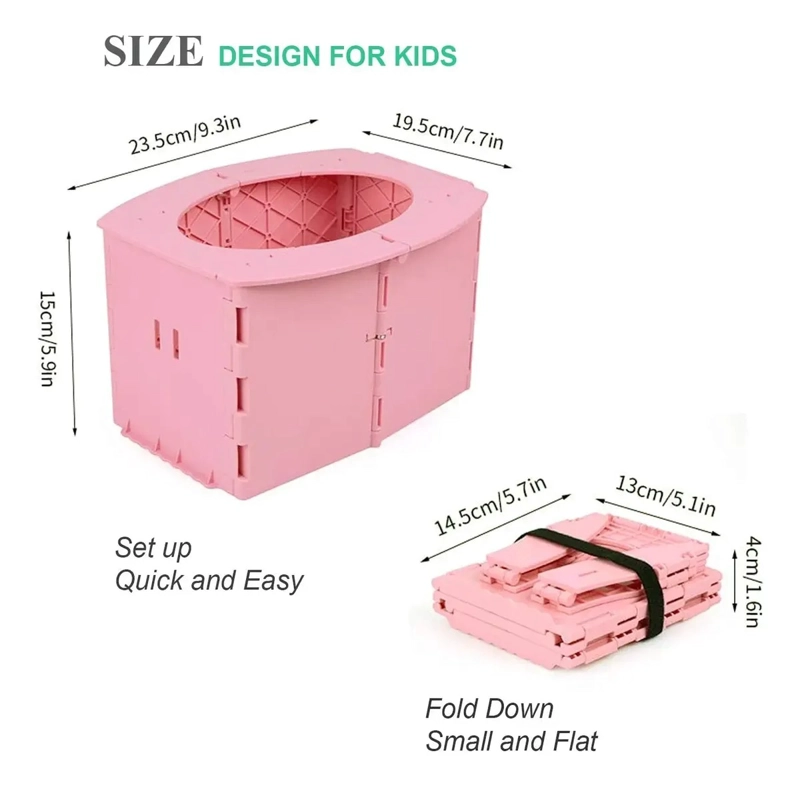 BAÑO PLEGABLE PORTATIL PARA CAMPING MAS BOLSAS NIÑOS VIAJE - 7