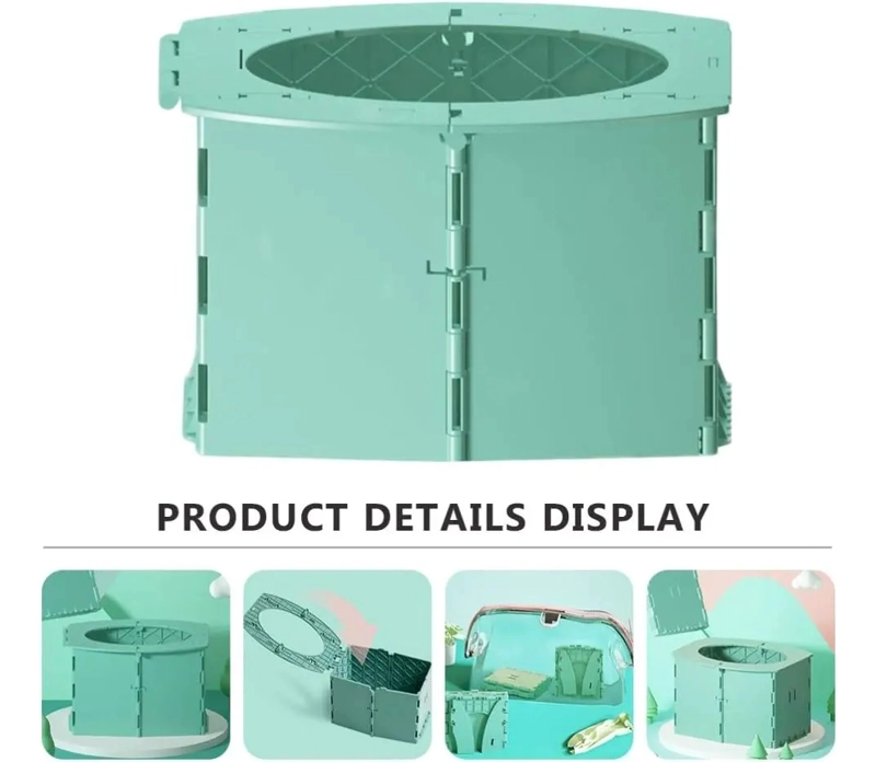 BAÑO PLEGABLE PORTATIL PARA CAMPING MAS BOLSAS NIÑOS VIAJE - 4
