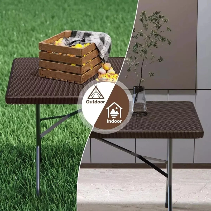 MESA PLEGABLE TIPO MALETA 1.80 MTS PORTATIL TERRAZA - 4