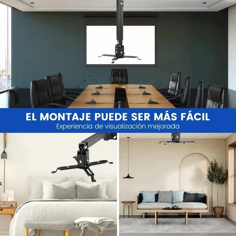 SOPORTE PARA PROYECTOR CON BRAZO A TECHO PARED 3 EN 1 - 6
