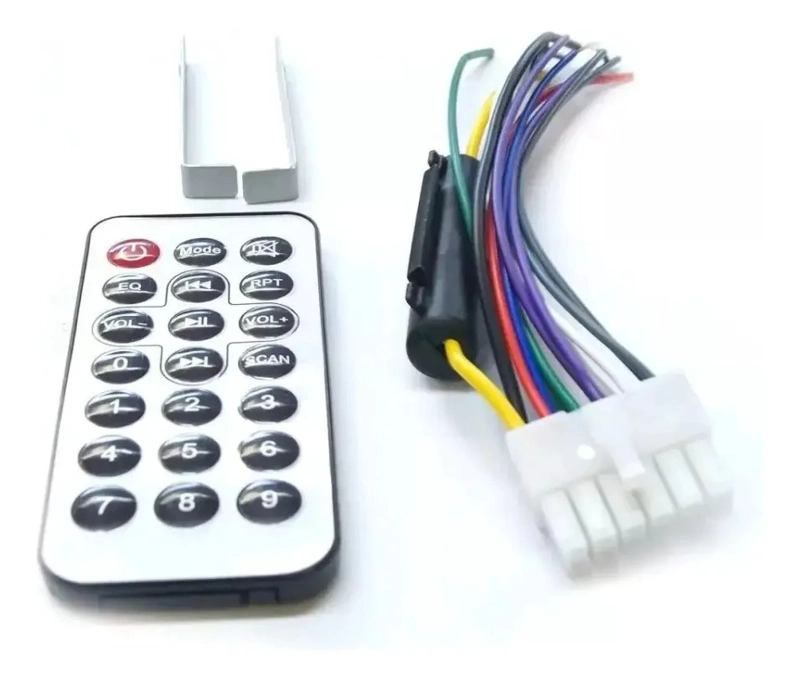 RADIO DE AUTO 1 DIN BLUETOOTH USB MP3 MICROSD AUX FM - 6