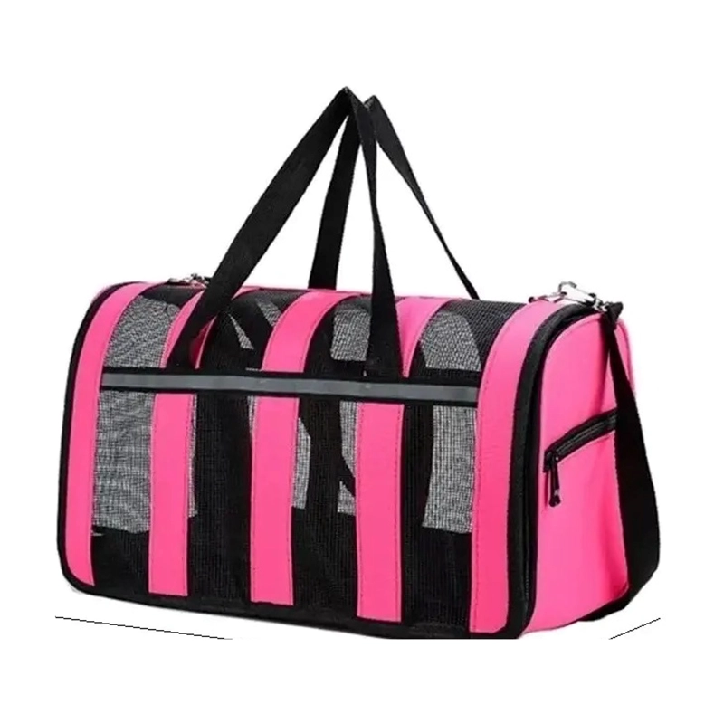 BOLSO TRANSPORTE MASCOTAS TALLA M 41X26X24 MEDIANO MALLA - 1