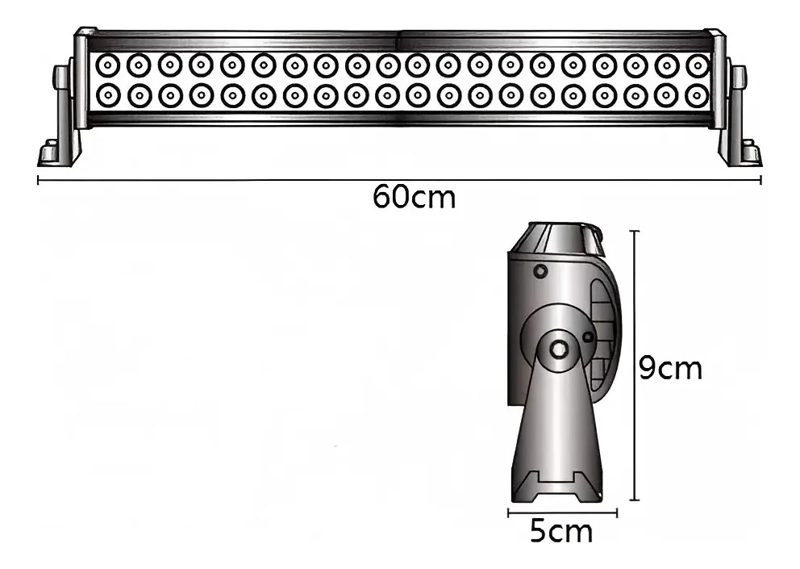 LUZ BARRA LED 120W NEBLINERO 4X4 SPOT AUTO CAMIONETA 60CM - 3