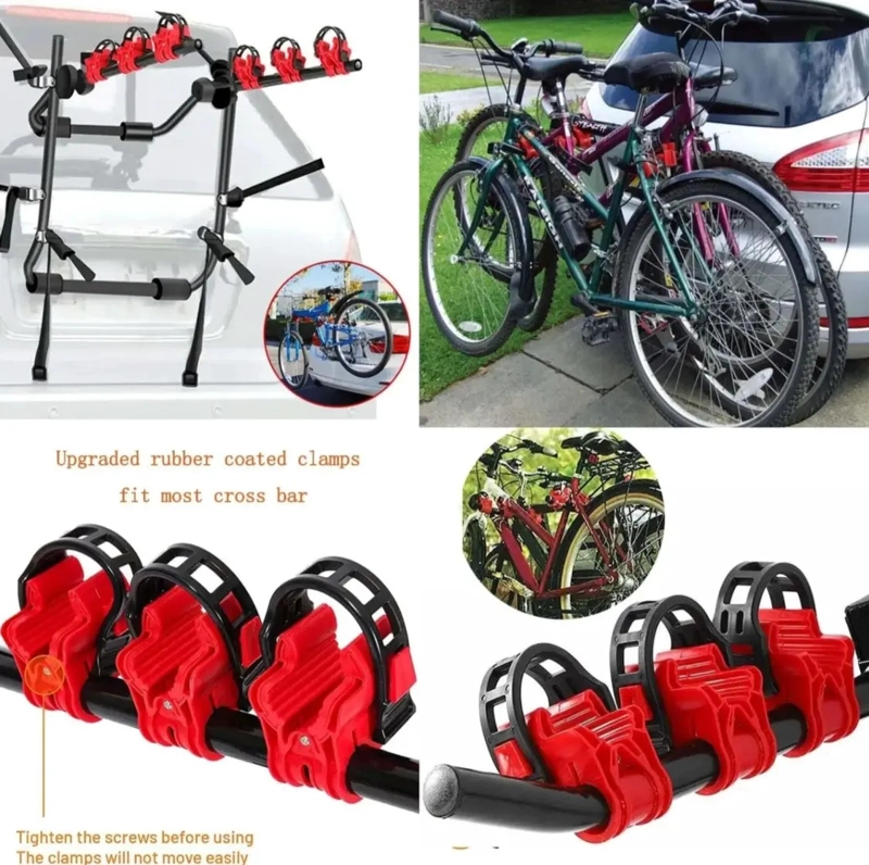 PORTA BICICLETAS TRIPLE AUTOMOVIL PORTABICICLETAS - 4