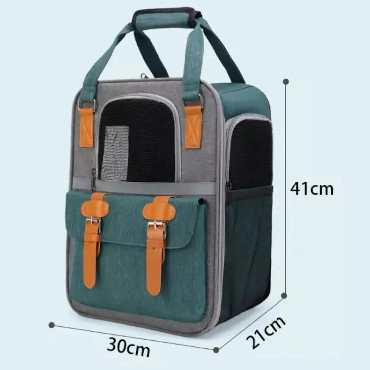 BOLSO MOCHILA PORTA PERROS JAULA TRANSPORTE PERROS GATOS - 2