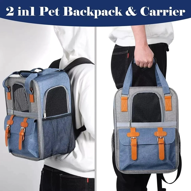 BOLSO MOCHILA PORTA PERROS JAULA TRANSPORTE PERROS GATOS - 4