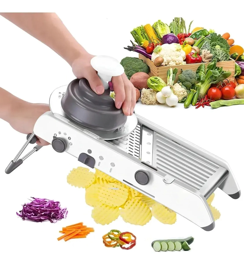 MANDOLINA CORTADOR VERDURAS RALLADOR PICADOR MULTIFUNCIONAL - 1