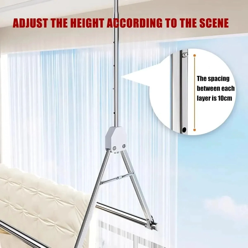 TENDEDERO TELESCOPICO COLGADOR ROPA DOMESTICO AJUSTABLE - 7