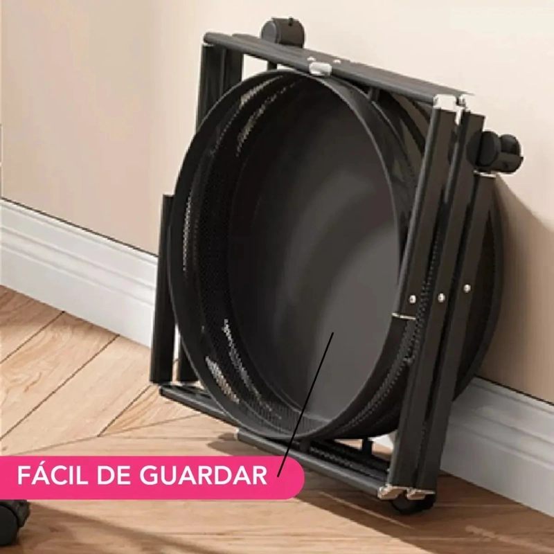 CARRO METALICO CON RUEDAS ORGANIZADOR ESTANTE PLEGABLE - 2