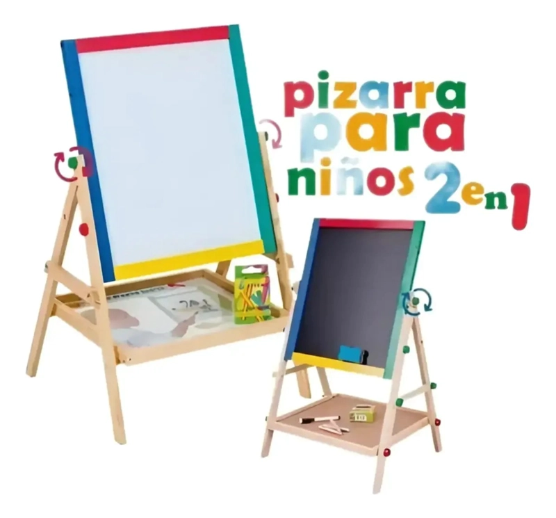 PIZARRA ATRIL PARA NIÑO MAGNETICA DOBLE - 2