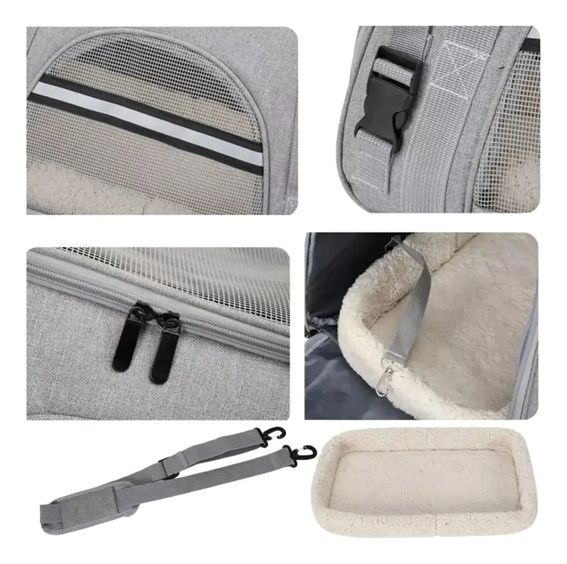 BOLSO TRANSPORTADOR MASCOTA AVION VIAJES - 7