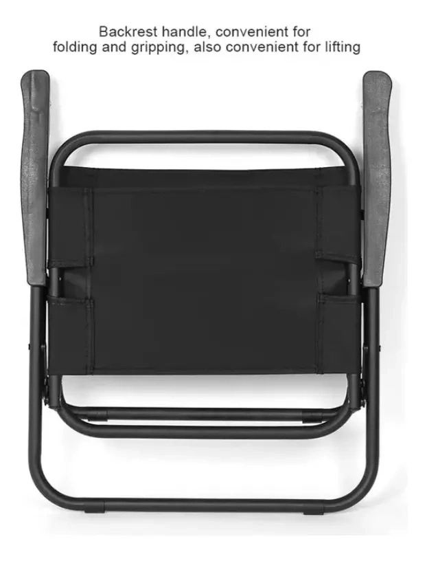 SILLA REFORZADA PLEGABLE PORTATIL PARA CAMPING - 6
