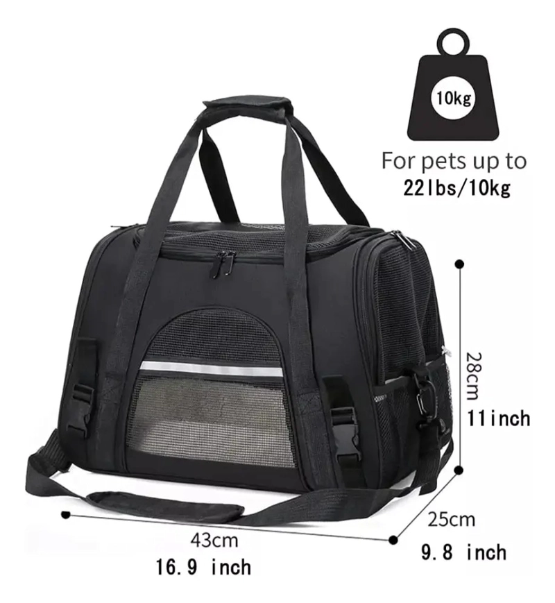 BOLSO TRANSPORTADOR MASCOTA AVION VIAJES - 4