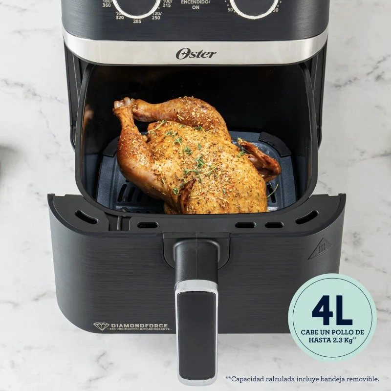 FREIDORA AIR FRYER 4 LITROS CAPACIDAD DIAMONDFORCE OSTER 1300W - 2