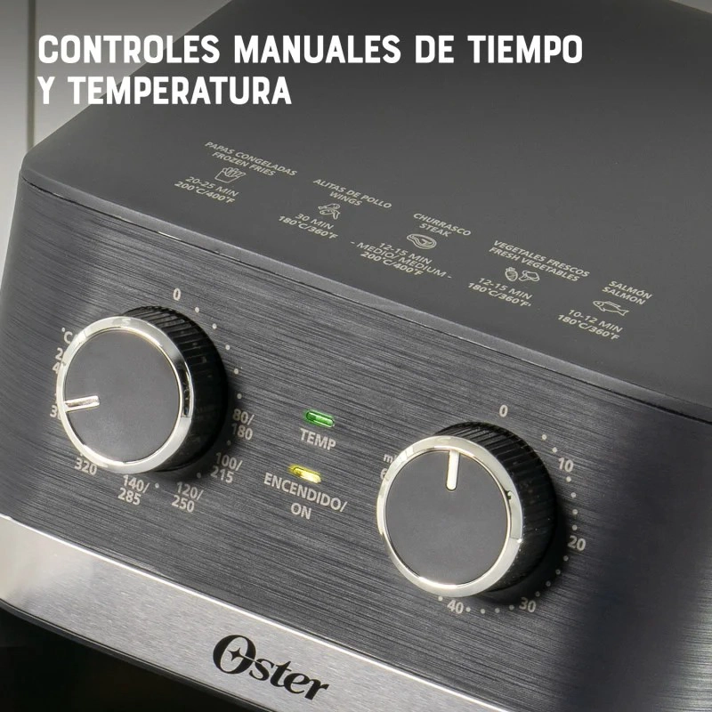 FREIDORA AIR FRYER 4 LITROS CAPACIDAD DIAMONDFORCE OSTER 1300W - 5