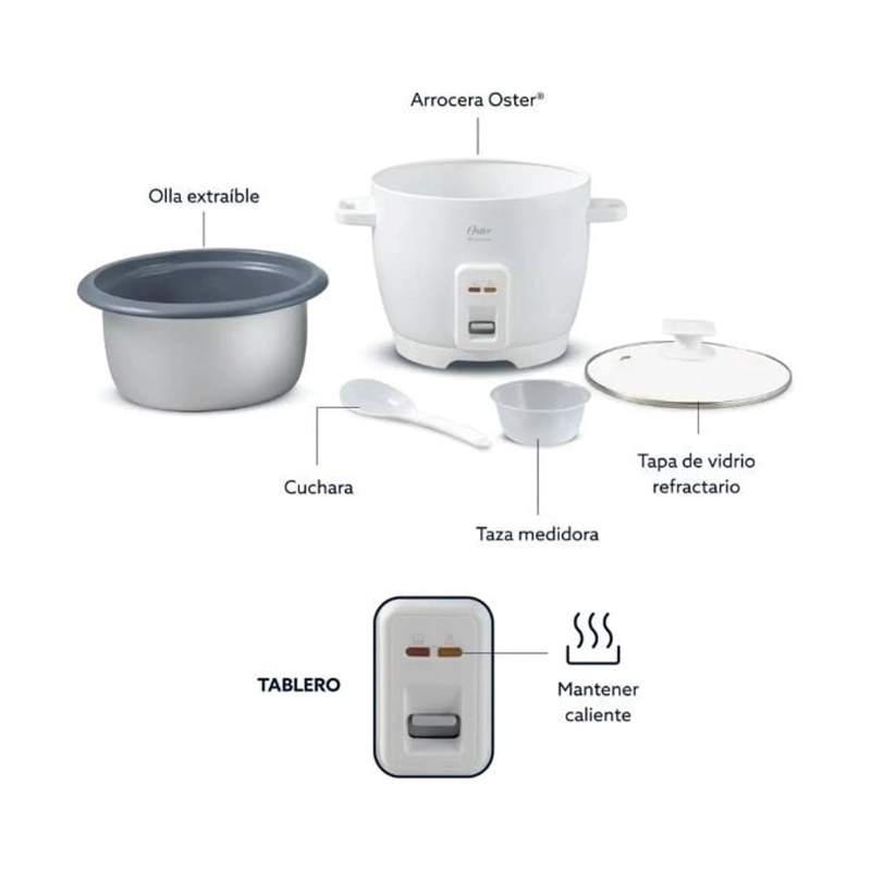 OLLA ELECTRICA MULTIFUNCIONAL ARROCERA DIAMOND FORCE 500W 7 TAZAS / - 3